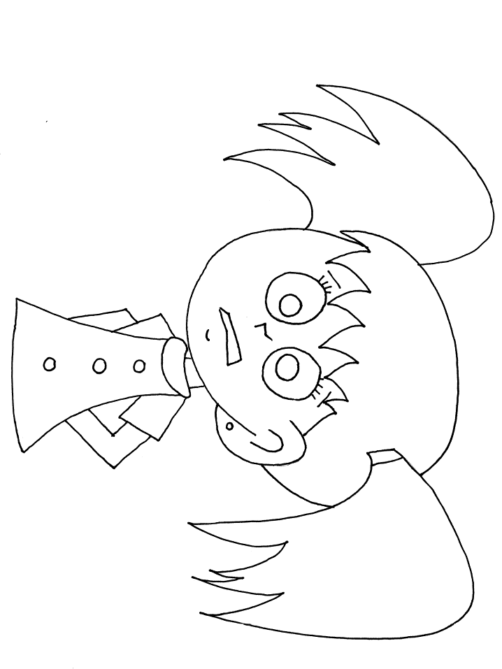 Emotions Girl Scared People Coloring Pages