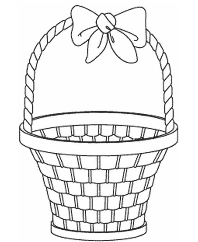 Empty Easter Basket & coloring book. 6000+ coloring pages.