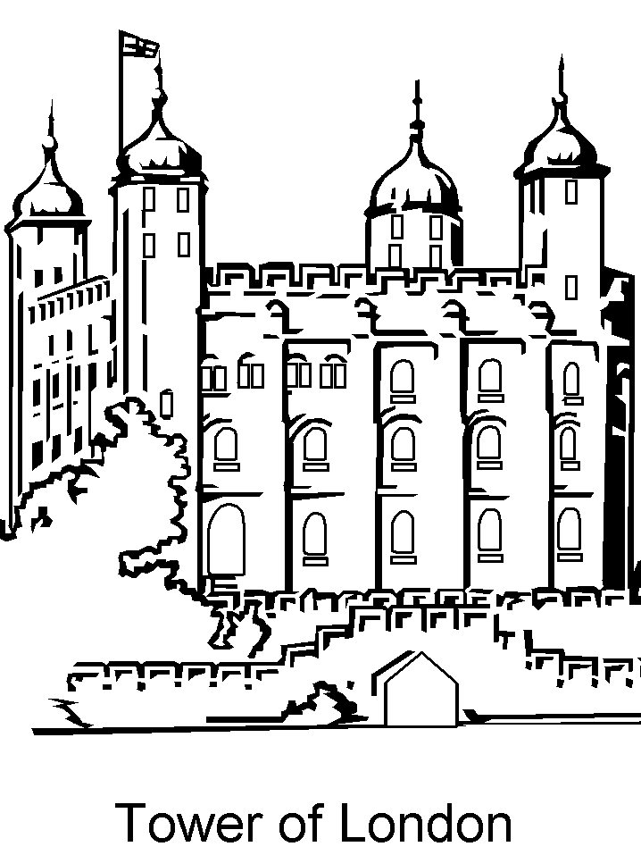 England Tower of London Coloring Pages