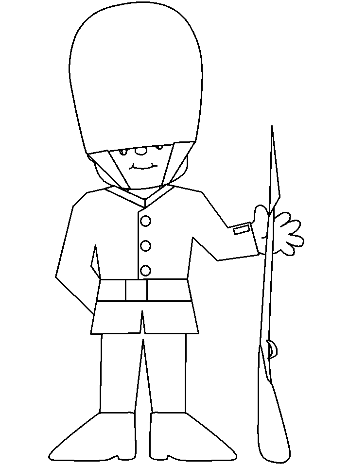 England Police Coloring Page