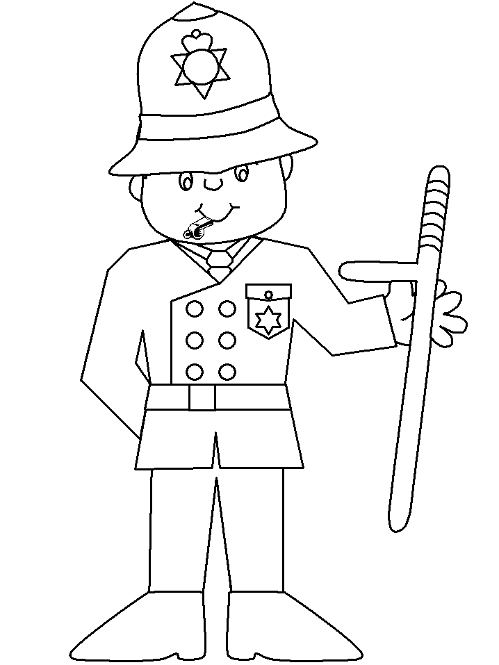 England Police Coloring Pages