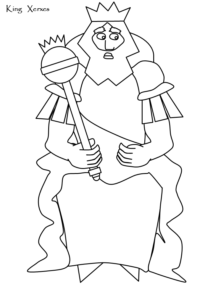 Esther Bible Coloring Pages Printable