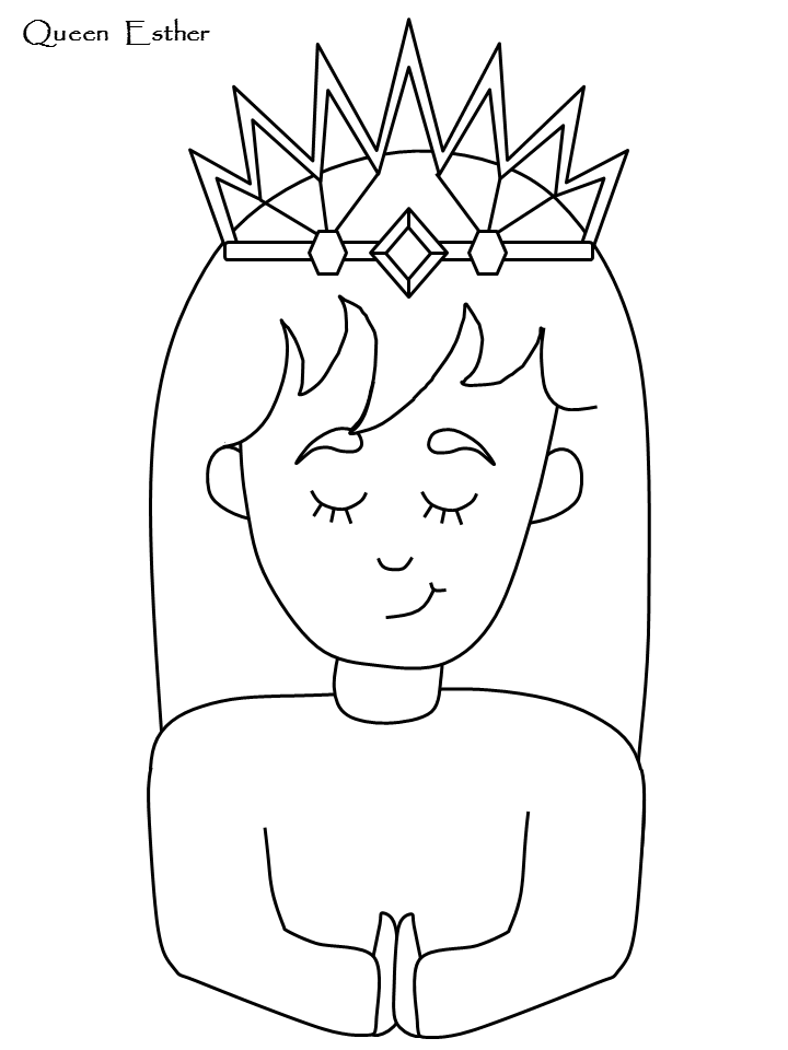 Esther Bible Coloring Pages