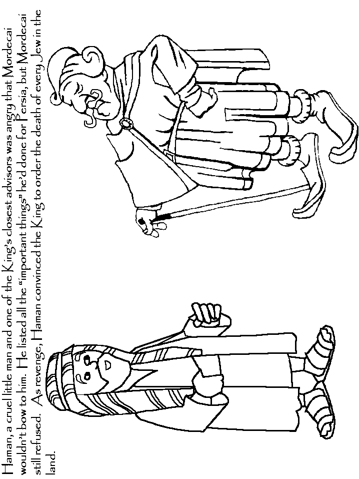 Esther Bible Coloring Pages Printable Free