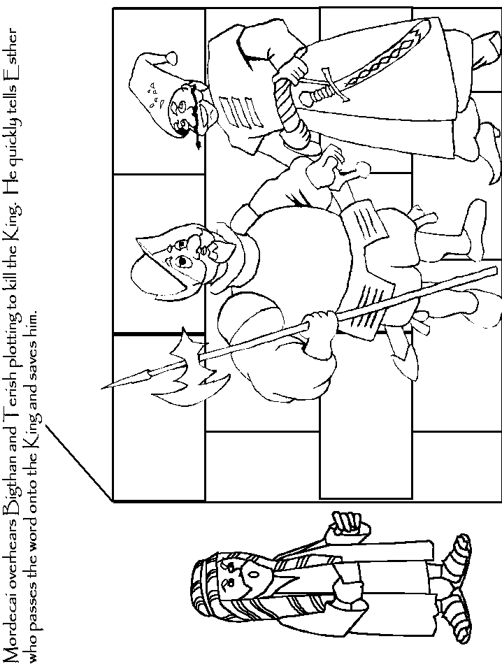 Free Esther Bible Coloring Page