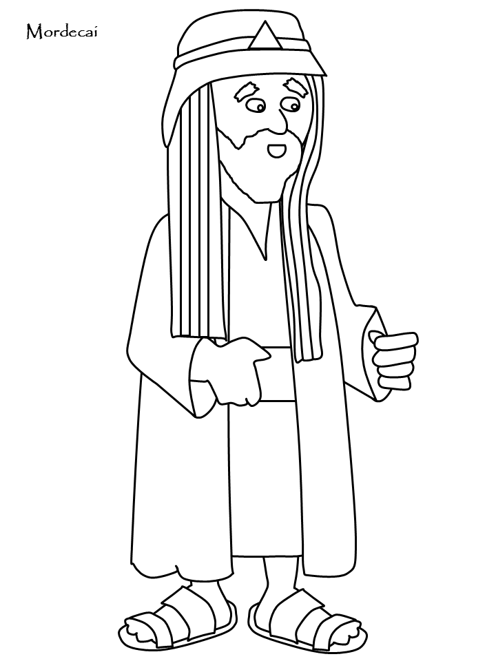 Esther Bible Coloring Page For Kids