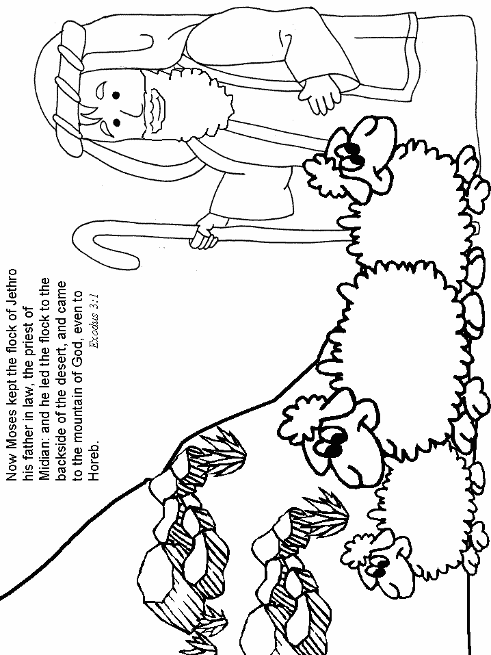 Exodus Bible Coloring Page