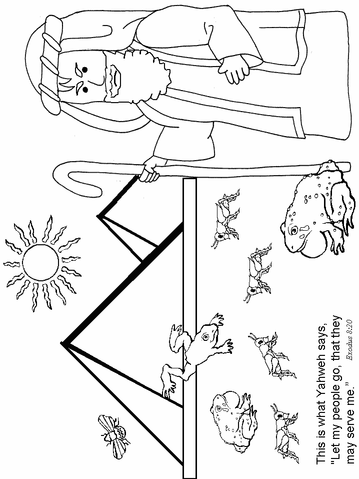 Exodus Bible Coloring Page For Kids
