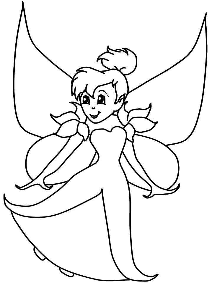 Fairy Girl Coloring Page