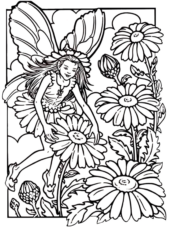 Fairies 16 Fantasy Coloring Pages coloring page & book for kids.