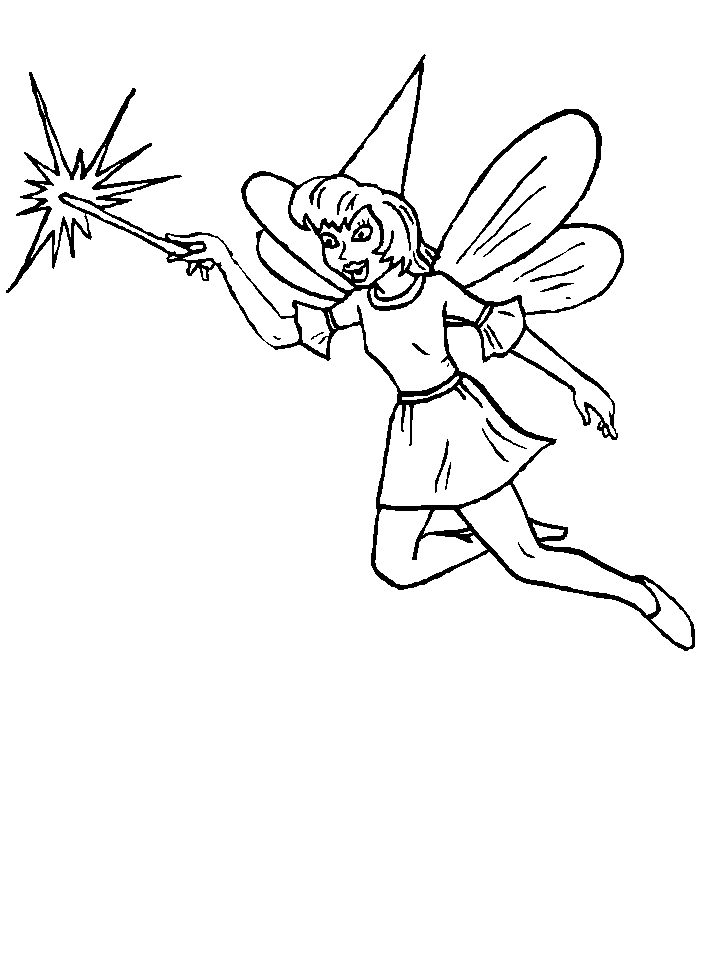 Magical Fairy Coloring Pages