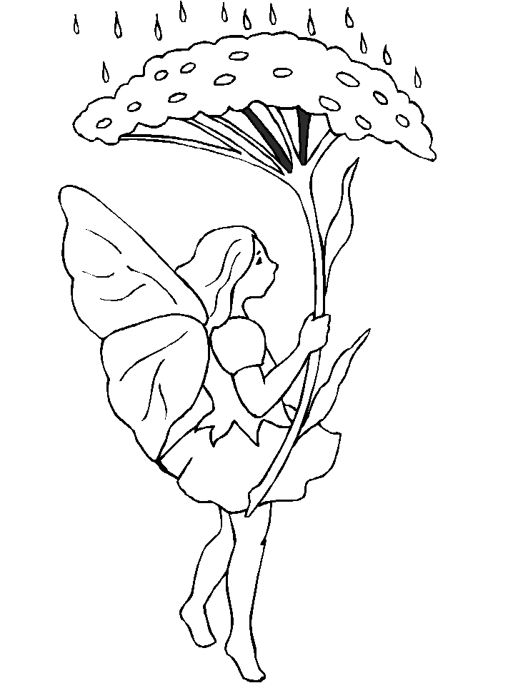 Fairies Goddess Coloring Page