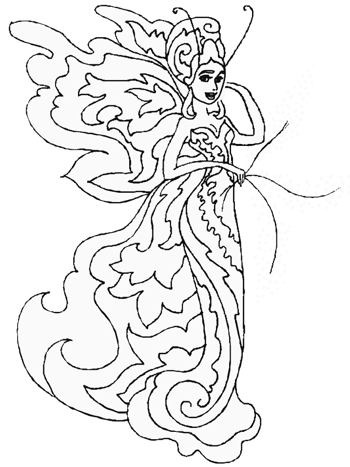 Fairy 2 Fantasy Coloring Pages