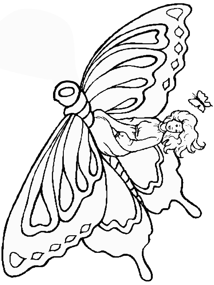 Dragonfly Fairy Coloring Pages