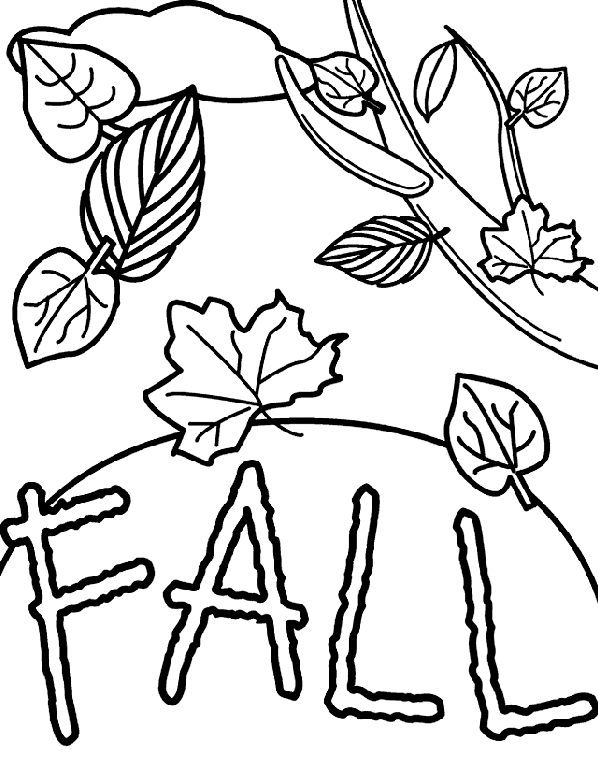 fall coloring page