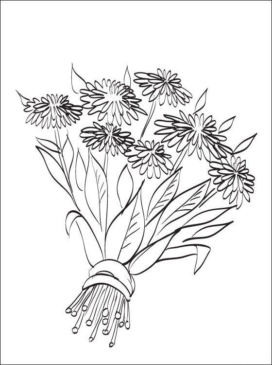 fall flower coloring pages