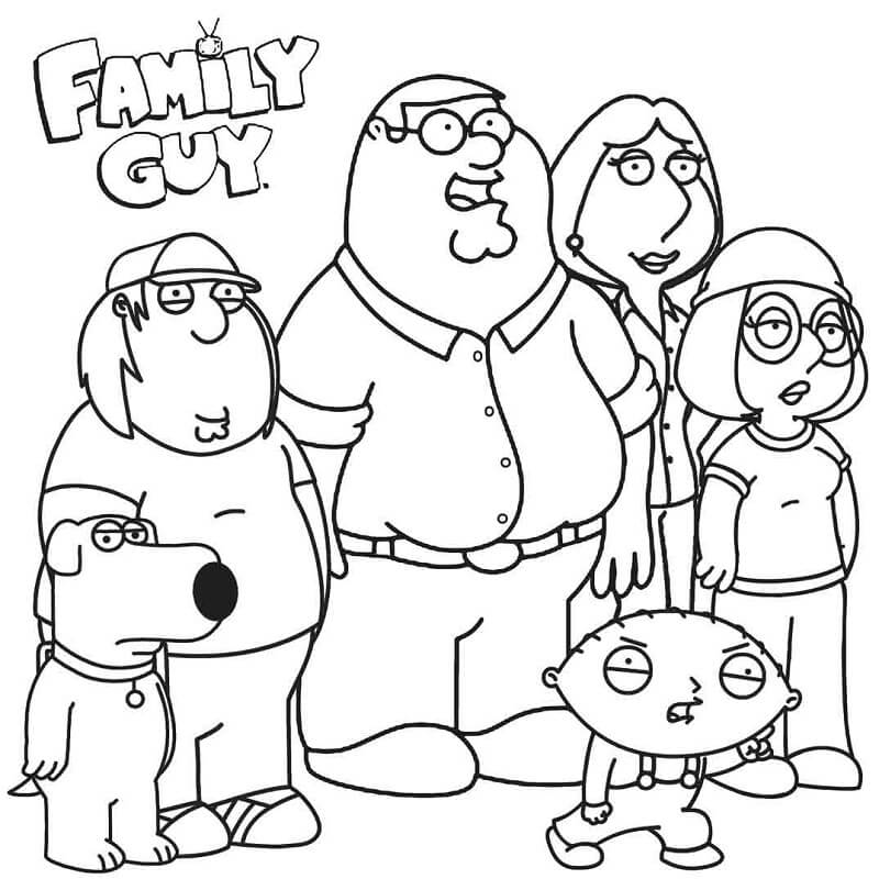 Family Guy Coloring Page