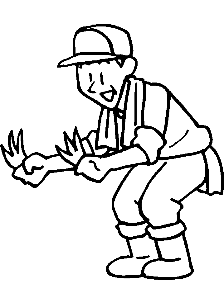Farmer People Coloring Pages coloring page & book for kids.