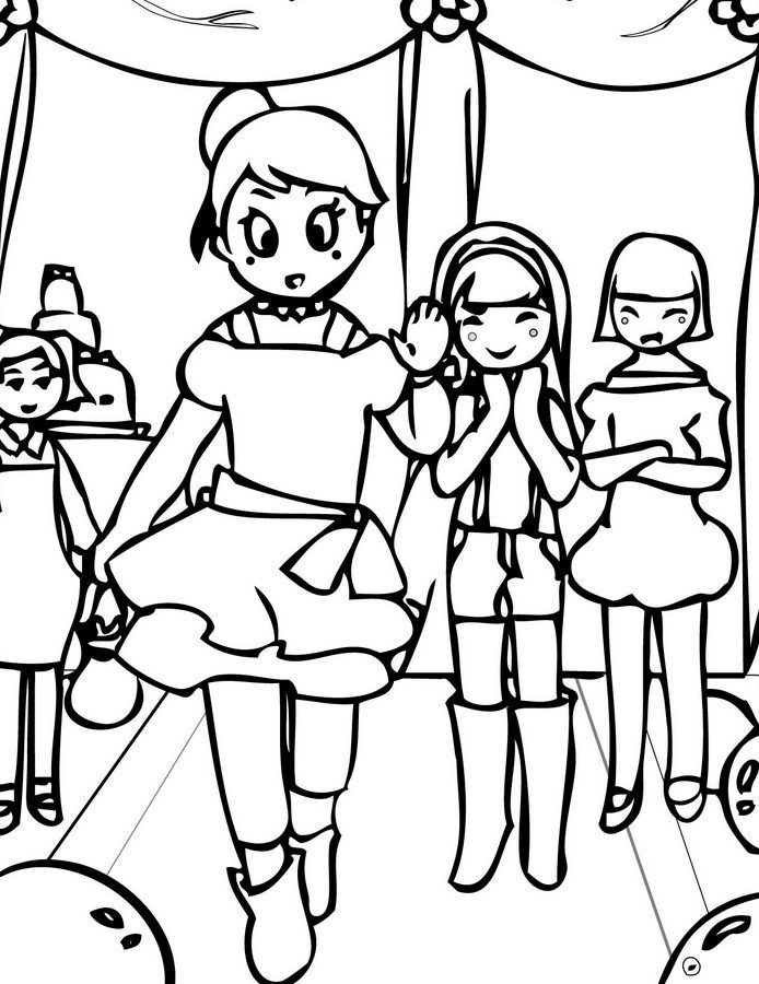 Fashion Party Coloring Page