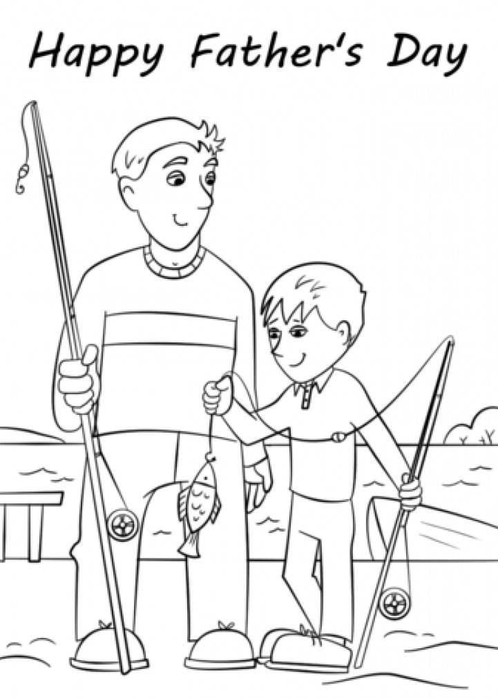 fathers day coloring page