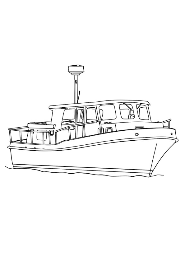 Ferry Boat Coloring Pages