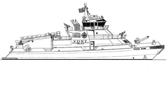 Fire Boat Coloring Pages