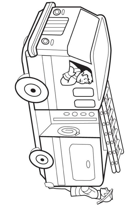Fire Truck Coloring pages