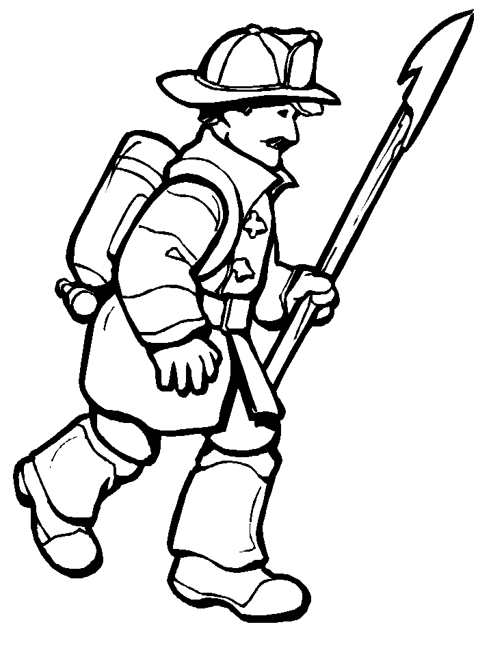 Free Fireman Coloring Pages