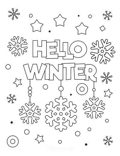 first day of winter coloring pages
