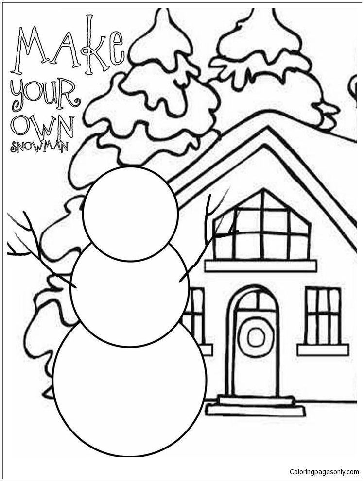 first grade winter coloring pages