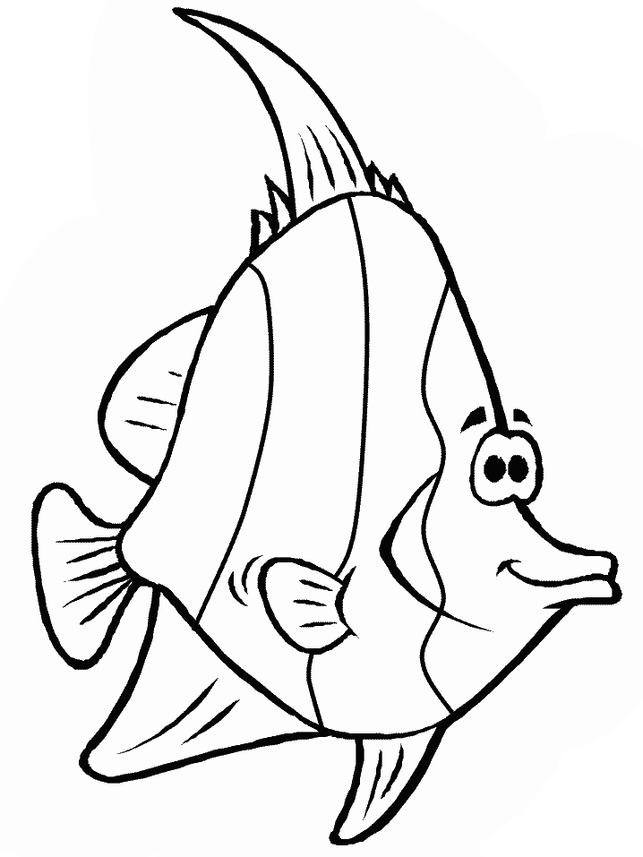 Angel Fish Coloring Pages