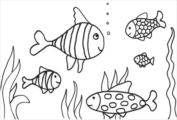 fish coloring pages printable