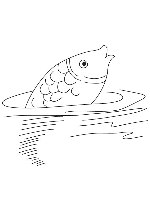 fish in the water coloring pages