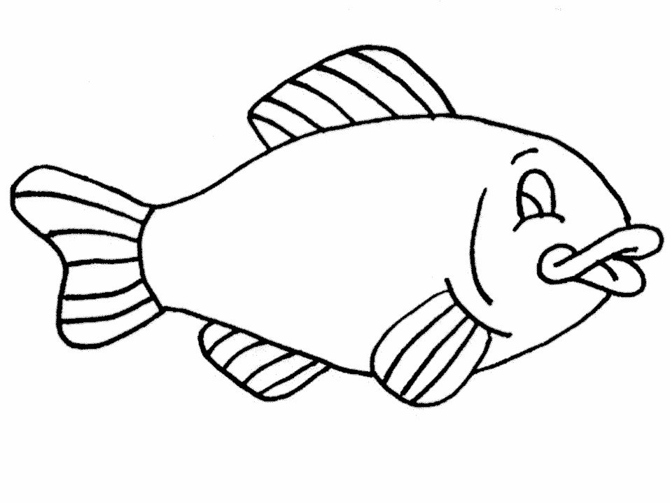Fish Pout lips coloring Pages