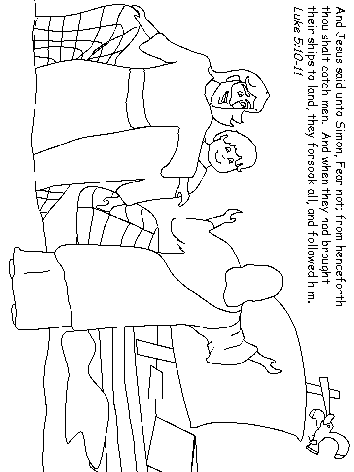 Fishers Bible Coloring Pages