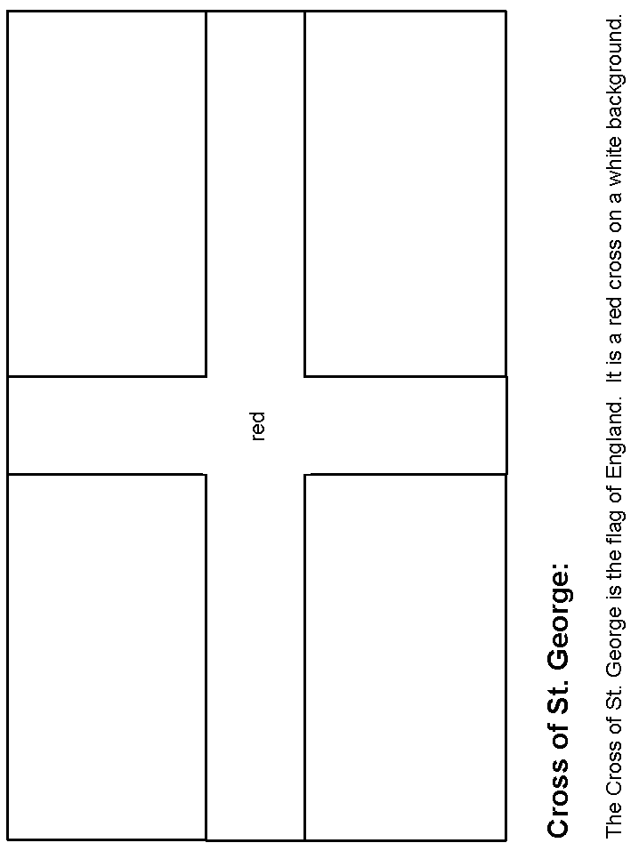 England Flag Coloring Pages Printable