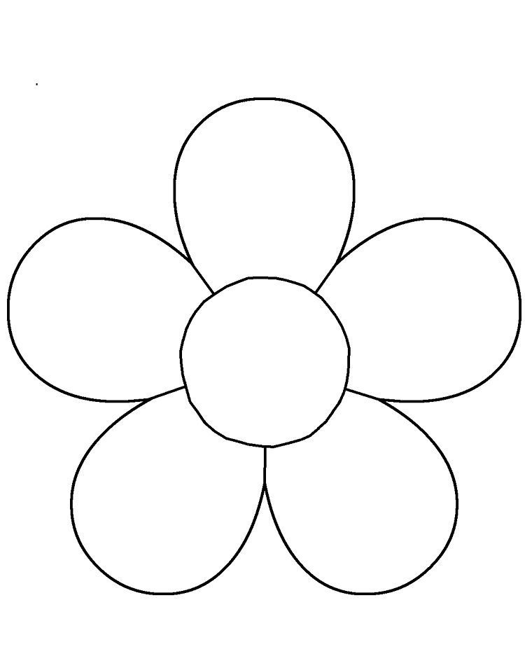 flower petal coloring pages