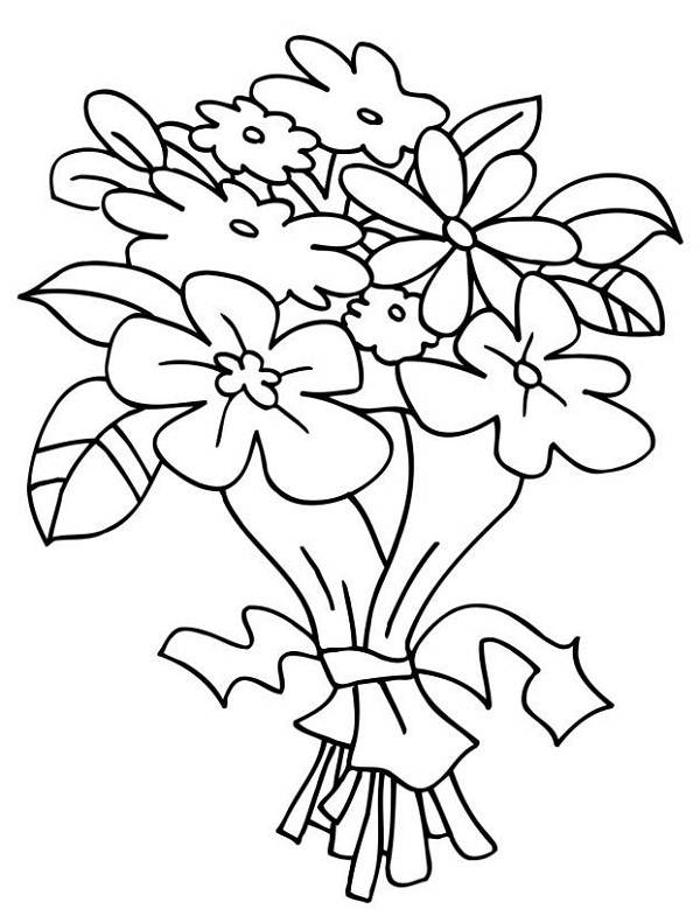 flower pictures coloring pages