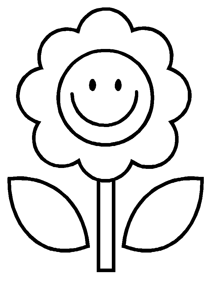 Sun Flower Coloring Page Free