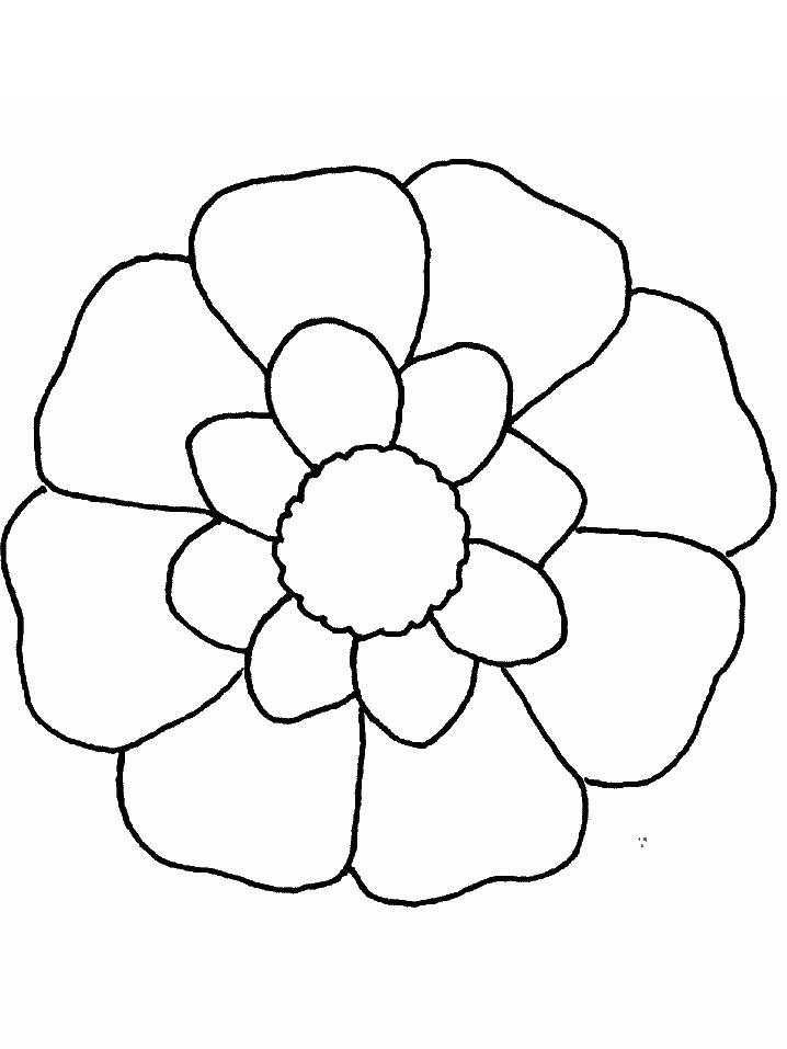 Flower Free Coloring Page
