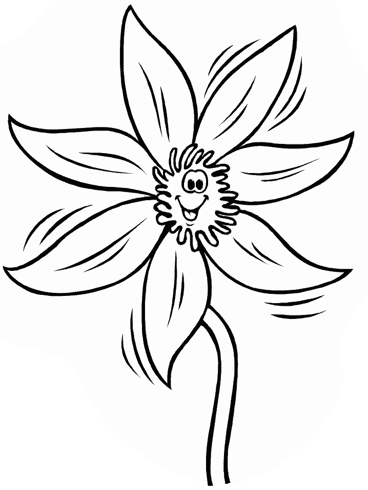 Flower Printable Free Coloring Pages