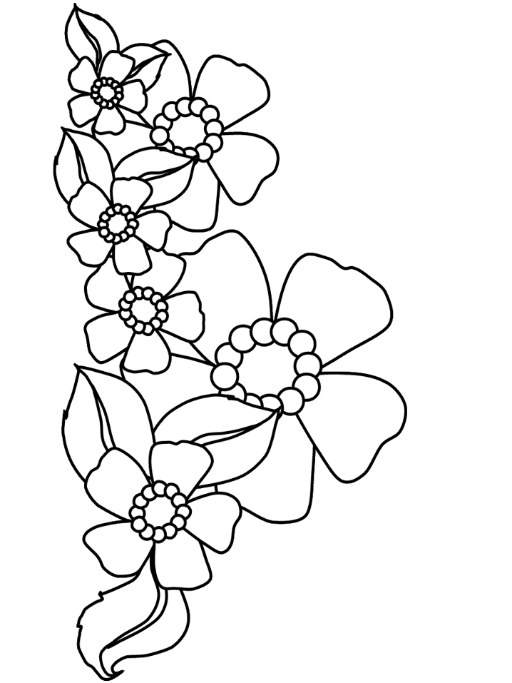 Flowers # 19 Coloring Pages | Coloring Page Book