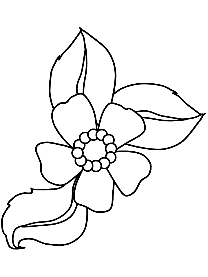 Flowers Coloring Page For Kids