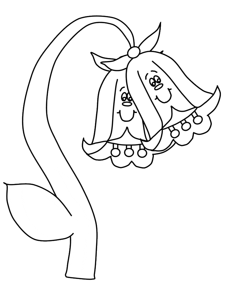 Flower Bell Coloring Page