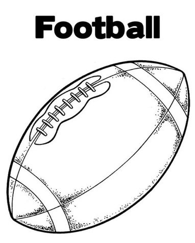 Football coloring page