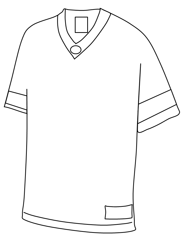 Football T-Shirt Coloring Pages