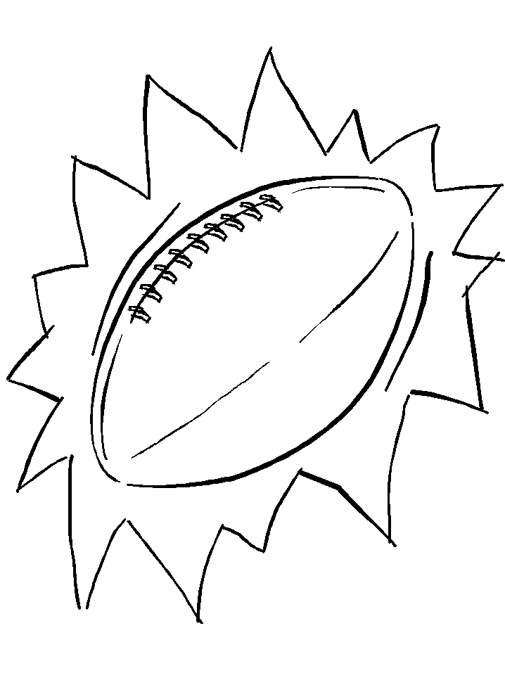 American Football Ball Coloring Pages