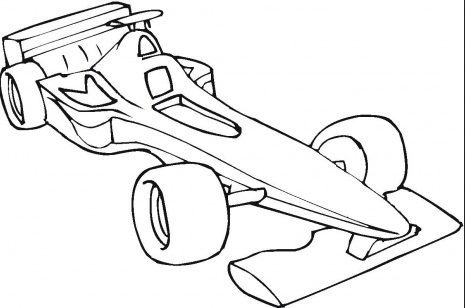 Formula One car Coloring Page