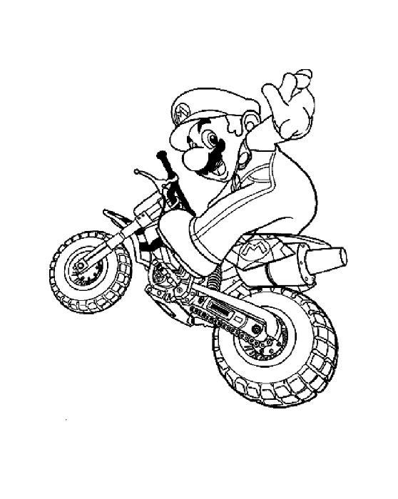 Fox Dirt Bike Coloring Pages