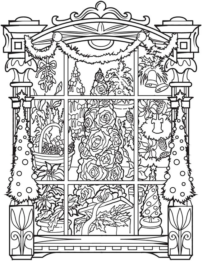 free adult winter coloring pages